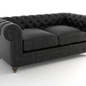 Cigar club leather sofa 77'' 7842-3010 st - Диваны - 3D модель