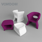 Vondom - Стол + стул - 3D модель