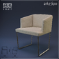 Arcetipo Evans armchair small - Стулья - 3D модель