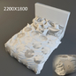 Постельное белье с пуговками - Кровати - 3D модель