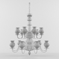 Golden Chandelier - Подвесной - 3D модель - фото 2
