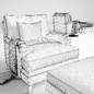 Baker_ Churchill Chair No. 6121C _Michael S Smith - Кресла - 3D модель - фото 2