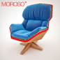 Clarissa Moroso Armchair With Wooden Base - Кресла - 3D модель