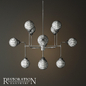Rh bistro globe clear glass 12 nickel milk - Подвесной - 3D модель - фото 3