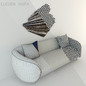 LUCIEN SOFA - Диваны - 3D модель - фото 3