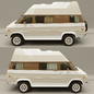 Автодом Chevrolet Van Get Away Camper Van - Наземный транспорт - 3D модель