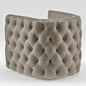 Sawyer Grey Leather Round Swivel Chair - Кресла - 3D модель - фото 2