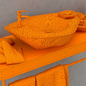 Каменная раковина / Stone washing bathroom - Умывальники - 3D модель - фото 3