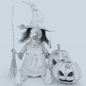 НА КОНКУРС Halloween witch - Игрушки - 3D модель - фото 3