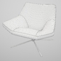 ARMCHAIR METROPOLITAN 14 B&B italian - Кресла - 3D модель - фото 3