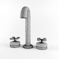 Gold faucet - Смеситель - 3D модель - фото 3