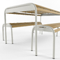 Mead Garden Outdoor Bench Set - Стол + стул - 3D модель - фото 2