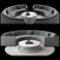 Curve sofa Restoration Hardware - Диваны - 3D модель