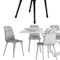 Cattelan italia Diana chair Skorpio table set - Стол + стул - 3D модель - фото 3