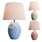 Lighting and Interiors - Hector Owl Table Lamp (blue, cream, pink) - Настольный - 3D модель