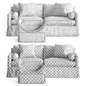 Hayes Sofa & Gayle Ottoman - Диваны - 3D модель - фото 3