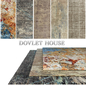 Ковры DOVLET HOUSE 5 штук (part 290) - Ковры - 3D модель