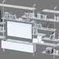 Стеллаж \ Shelving Cattelan italia - Стеллаж - 3D модель - фото 3