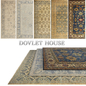 Ковры DOVLET HOUSE 5 штук (part 403) - Ковры - 3D модель