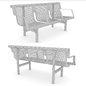 Скамейка «Keydar». Bench «Keydar» - Городская среда - 3D модель - фото 3