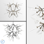 Spur Chandelier 41.1"W x 55.6"H - Подвесной - 3D модель