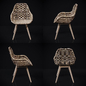 RATTAN DINING CHAIR WITH ARMS - Стулья - 3D модель - фото 3