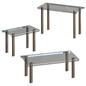 Collete Bent Glass Coffee Table - Furniture of America - Столы - 3D модель