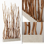 Branch folding screen decoe n1 / Ширма из веток декор - Другие предметы интерьера - 3D модель - фото 2