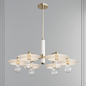 Milla Aged BrassWhite 6 Light Chandelier by Mitzi - Подвесной - 3D модель