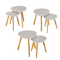 Журнальный столик 2-Pc Nesting Table Set in Blue and Natural Finish - Столы - 3D модель - фото 4