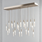 Chaos Polished Nickel 23 Light LED Linear Chandelier by Modern Forms - Подвесной - 3D модель