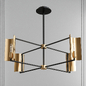 Emerson Carbide Black & Brushed Brass 5 Light Chandelier by Troy Lighting - Подвесной - 3D модель