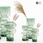 H&M glass vases with dried flower pampas grass - Букеты - 3D модель