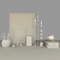 Nice interior decorative set - Декоративный набор - 3D модель - фото 4