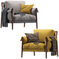 Times Lounge by Poltrona Frau armchair - Кресла - 3D модель