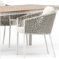 OMER ARMCHAIR and ALEXA EXTENDABLE TABLE 62 by akulaliving - Стол + стул - 3D модель - фото 2