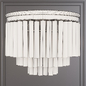 Restoration Hardware 1920S ODEON CLEAR GLASS FRINGE 3-TIER FLUSHMOUNT Black - Потолочный - 3D модель - фото 3