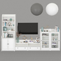 Комбинация для хранения Ikea Hauga - ТВ стенка - 3D модель - фото 2