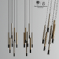 Tube Hanging Pendant Chandelier - Подвесной - 3D модель