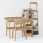 workplace work table - Офисная мебель - 3D модель - фото 2