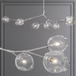 7-globe Branching Bubble Satin Nickel and Clear Glass - Подвесной - 3D модель - фото 2