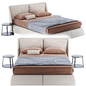 Ditre Italia bend bed - Кровати - 3D модель