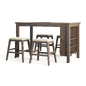 Dining Table and Bar Stools - Стол + стул - 3D модель - фото 3