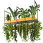 Indoor Hanging Plants in Metal Box - Set 78 - Комнатные - 3D модель