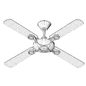 Havells Leganza 4 Blade 1200mm Ceiling Fan - Бытовая техника - 3D модель - фото 7