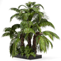 Outdoor Garden set bush and Tree - Garden Set 140 - Уличные - 3D модель