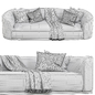 Canape design scandinave brennoBernhardt Vella - Диваны - 3D модель - фото 2