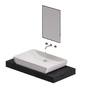 CVE237RC Ceramic Rectangular Vessel Bathroom Sink - Мебель - 3D модель