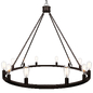 Bainbridge 12 Light Bronze Industrial Round Chandelier - Подвесной - 3D модель