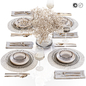 Сервировка стола / Table setting 36 - Посуда - 3D модель